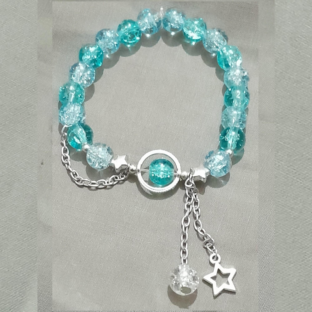 Princess Star Charm Bracelet – Fashion Jewelry for Kids & Teens, Dress-Up & Pretend Play, Adjustable Beaded Wristband