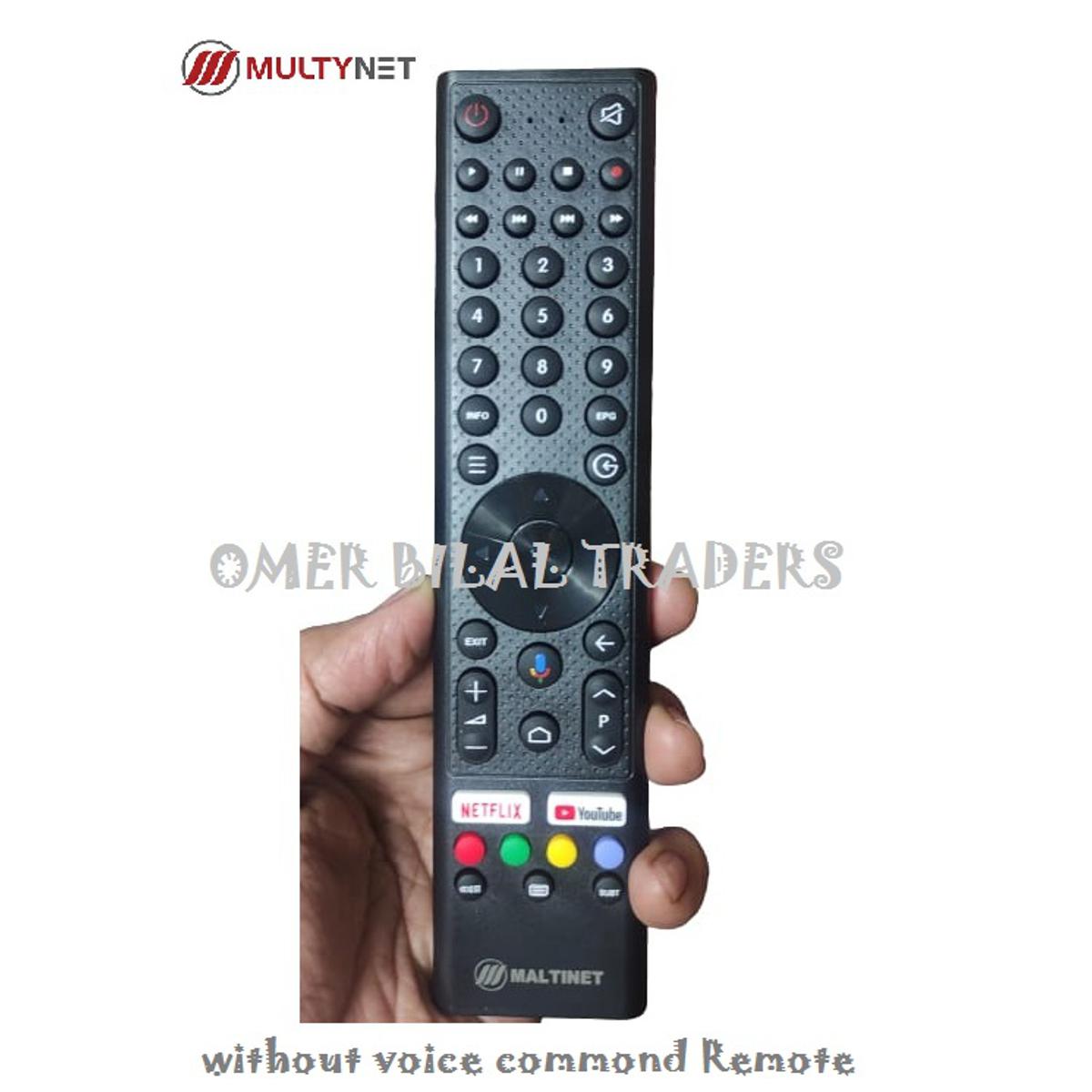 MultyNet SMART LED TV Remote Control Without Voice command  with YouTub & Netflx button