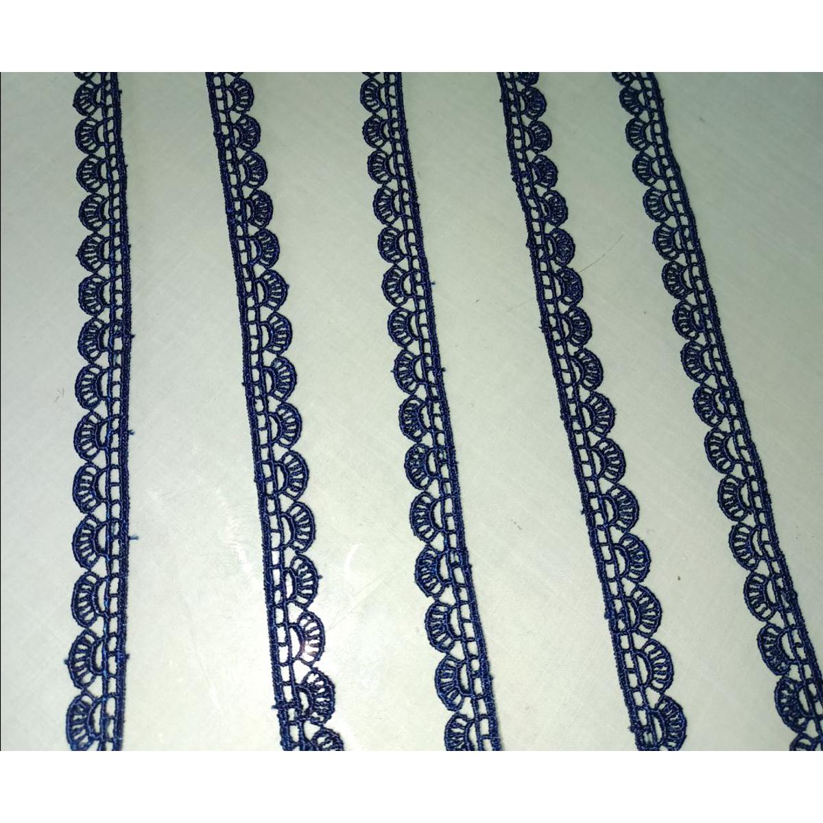 PUNNO FABRICS 5 gaz /Premium Quality Shuttle Lace For Clothes/size half inch width/Fancy Lace For Women Dress price in Pakistan