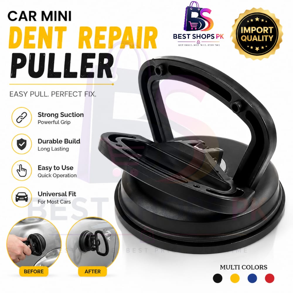 Car Dent Remover – Dent Puller – Car Dent Repair Puller Suction Cup | Heavy Duty Dent Remover Tool – Vacuum Suction Cup | Auto Body Dent Repair Handle | Glass, Tile, Mirror & Screen Lifting Suction Cup | Car Accessories