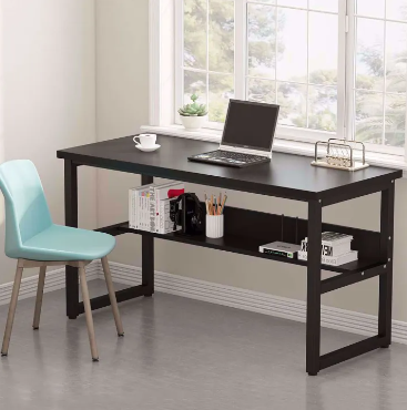 Gaming Table H-shape table Office Table Desktop Table With Book Shelf Office Desk Book Shelf Laptop Table Computer Table Study Table Writing Table Gaming Table workstation table with metal powder frame