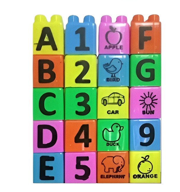 Educational Blocks For Kids | Blocks With A,B,C.... & 1,2..... | Blocks For Playing & Learning Spellings | High Quality Blocks