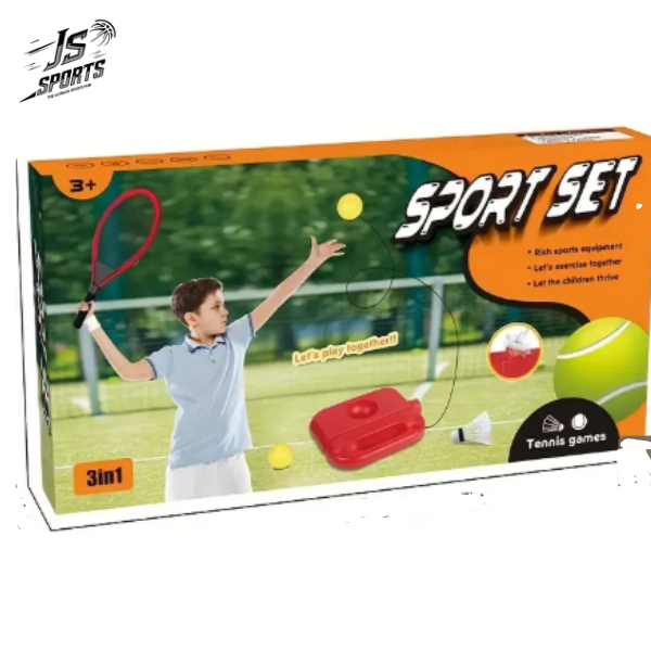 2 In 1 Kids Tennis and Badminton Sports Set Outdoor Game Toy Set – Best Birthday Gift for Ages 3+ Boys, Girls and Kids , Attractive Birthday Gift Tennis Rackets Toy , Imported Sports Toy Set , Perfect Gift for Boys and Girls , Tennis Practice Toy for Kids