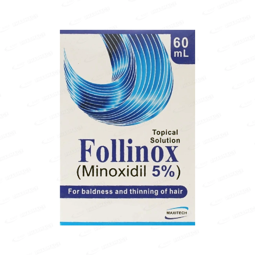 Follinox 5% Extra Strength Minoxidil Solution | Hair Treatment Care | 60ml