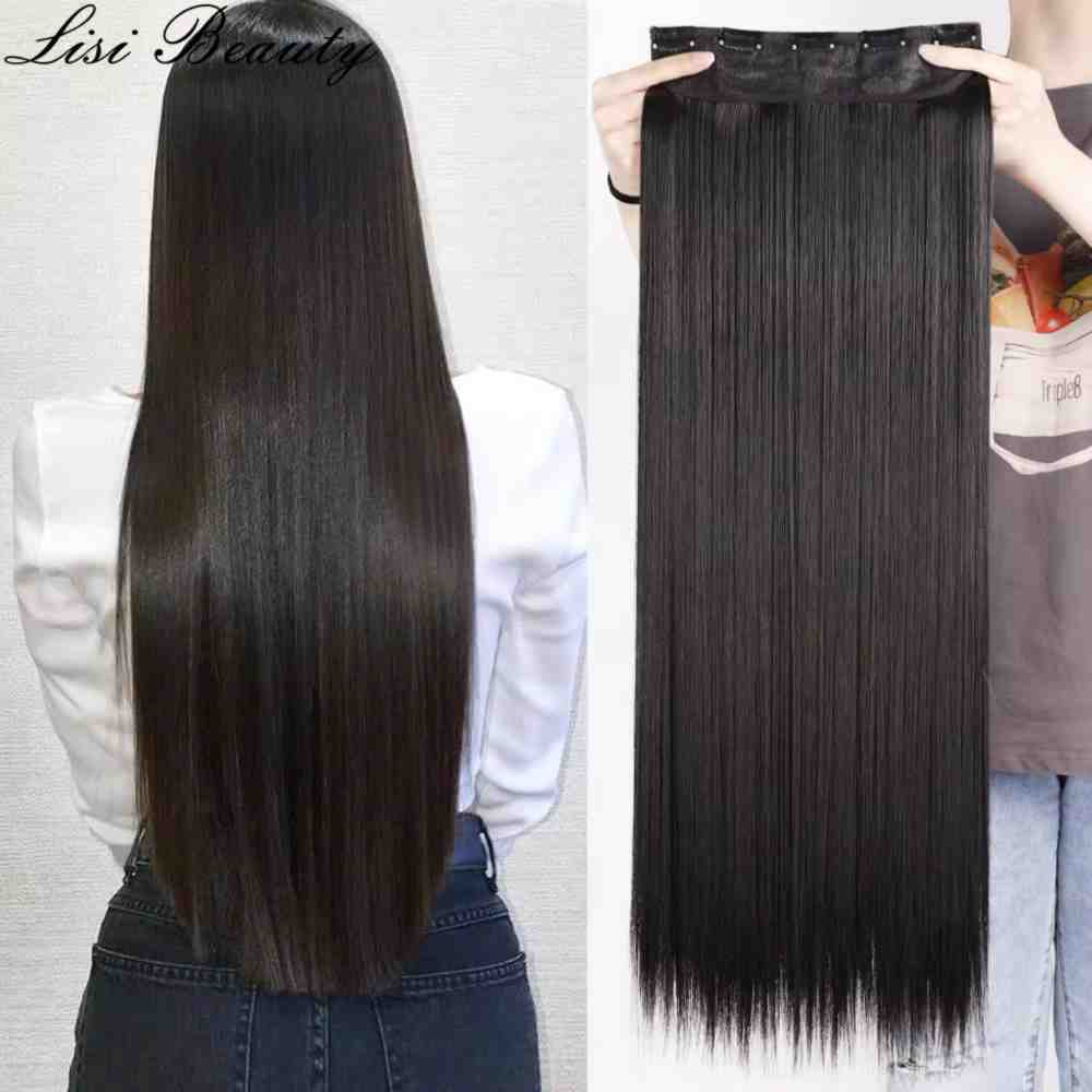 Long Hair Extensions For Girls - Hair Extensions - Natural Brown - 28 Inch Long