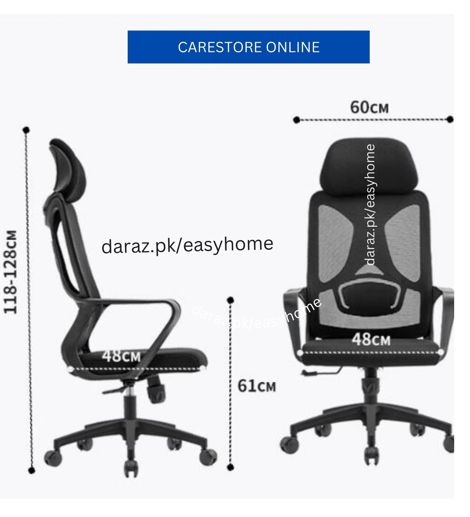 Office Chair Adjustable Computer Swivel Modern Ergonomic home Chair Fabric Mesh Chair with Back Support Arms and Wheels for Home Work and Students Study Black