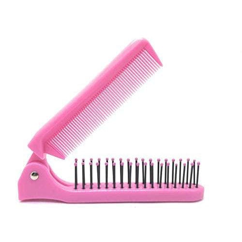 Julystar New Folding 2in1 Pocket Comb Brush For mens And For Boys Comb Beard Moustache Brushe Salon Hairdressing Styling Tool