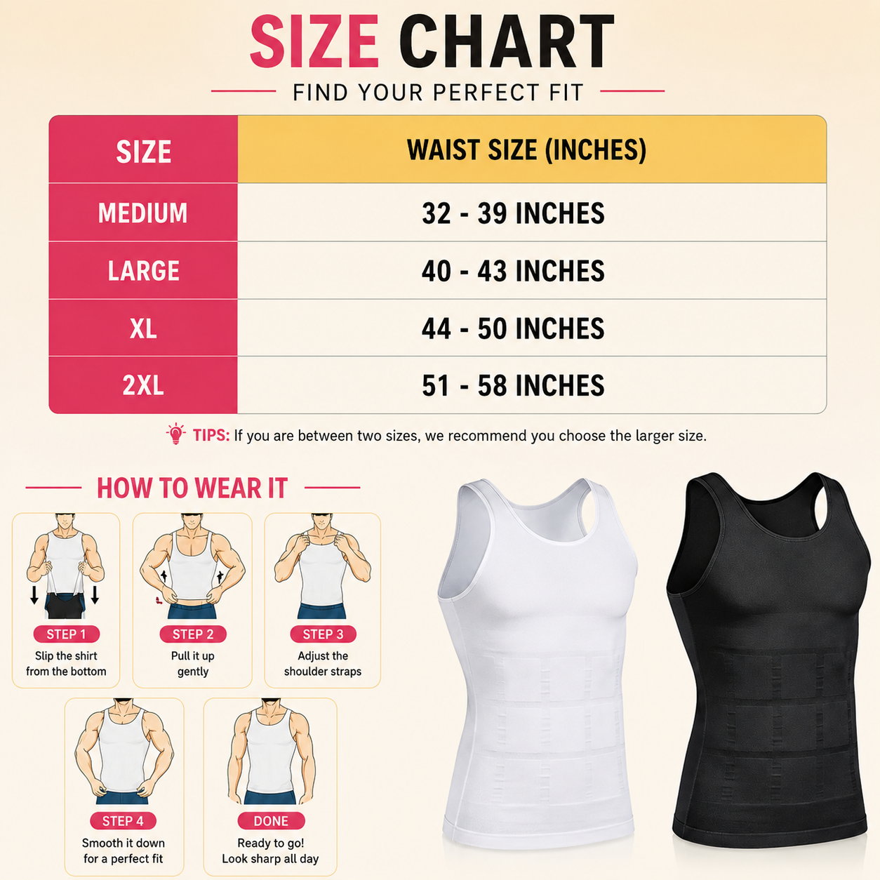 SHOPBOP Men Body Shaper Slimming Vest for Men Compression Slimming Undershirt for Tummy Control & Back Support Slim n Lift Body Shaper Banyan Compression Slimming Criss Cross Compression Shapewear