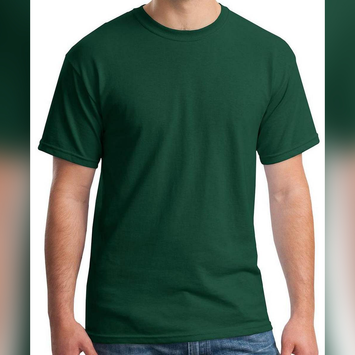 Dark Green Half Sleeve Tshirt