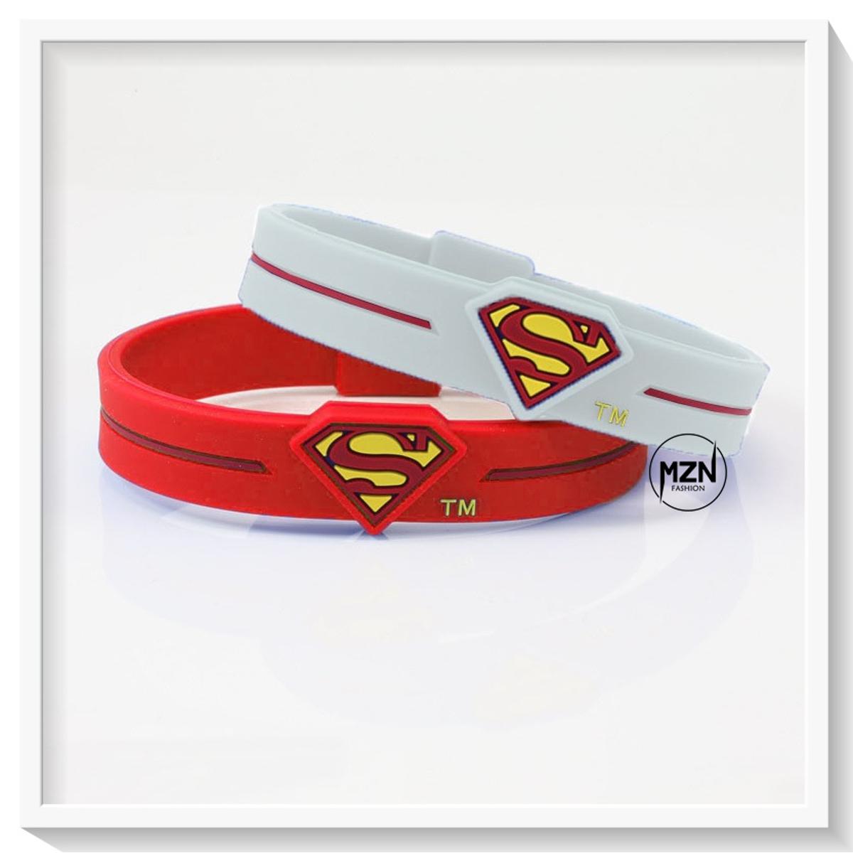 Fine Quality Superman Logo Silicon Wrist Band For Boys
