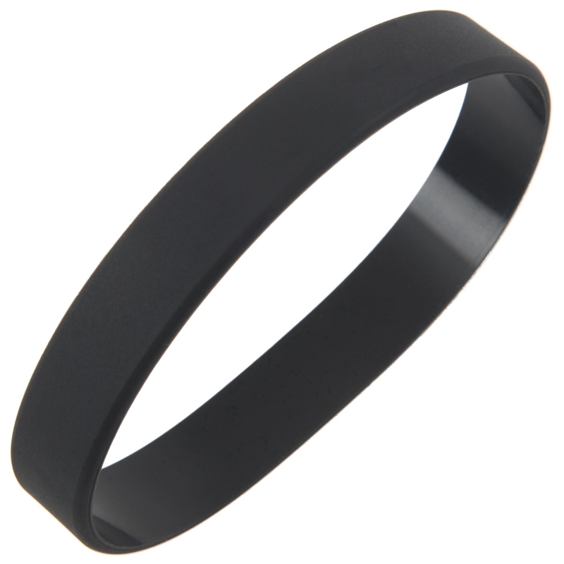 rubber bracelets black
