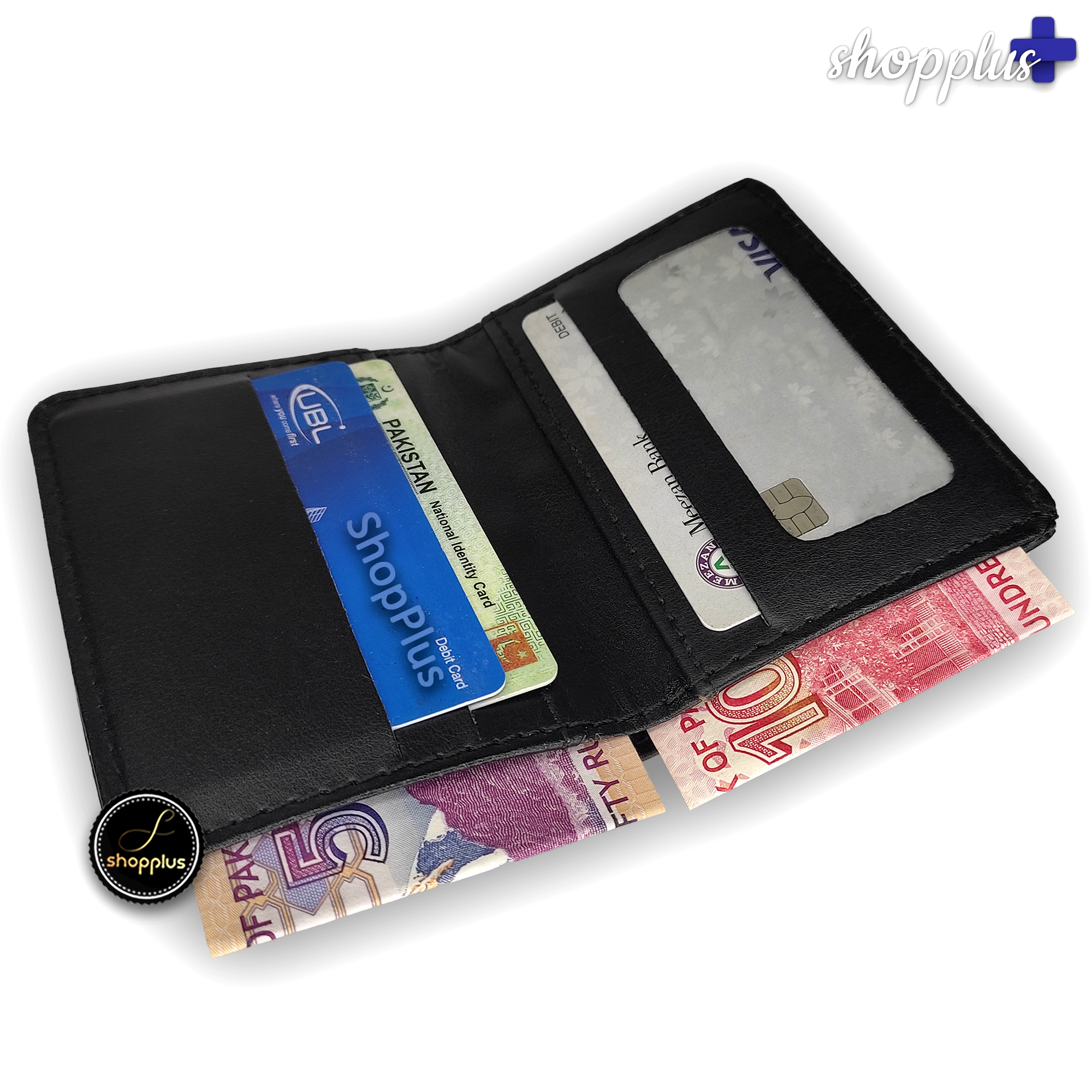 Slim Minimalist Wallet for Men - PU Leather  Snap-Free Card Holder with RFID Protection
