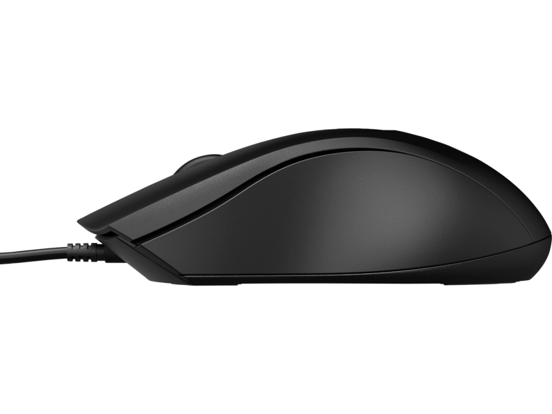 HP Wired Mouse 100 USB Optical Mouse 1600 DPI 3 Buttons