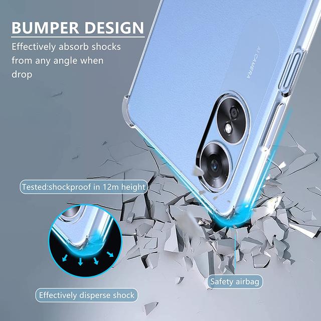 Cover per Oppo A17 Custodia in Silicone a Antiurto 360° con Protezione
