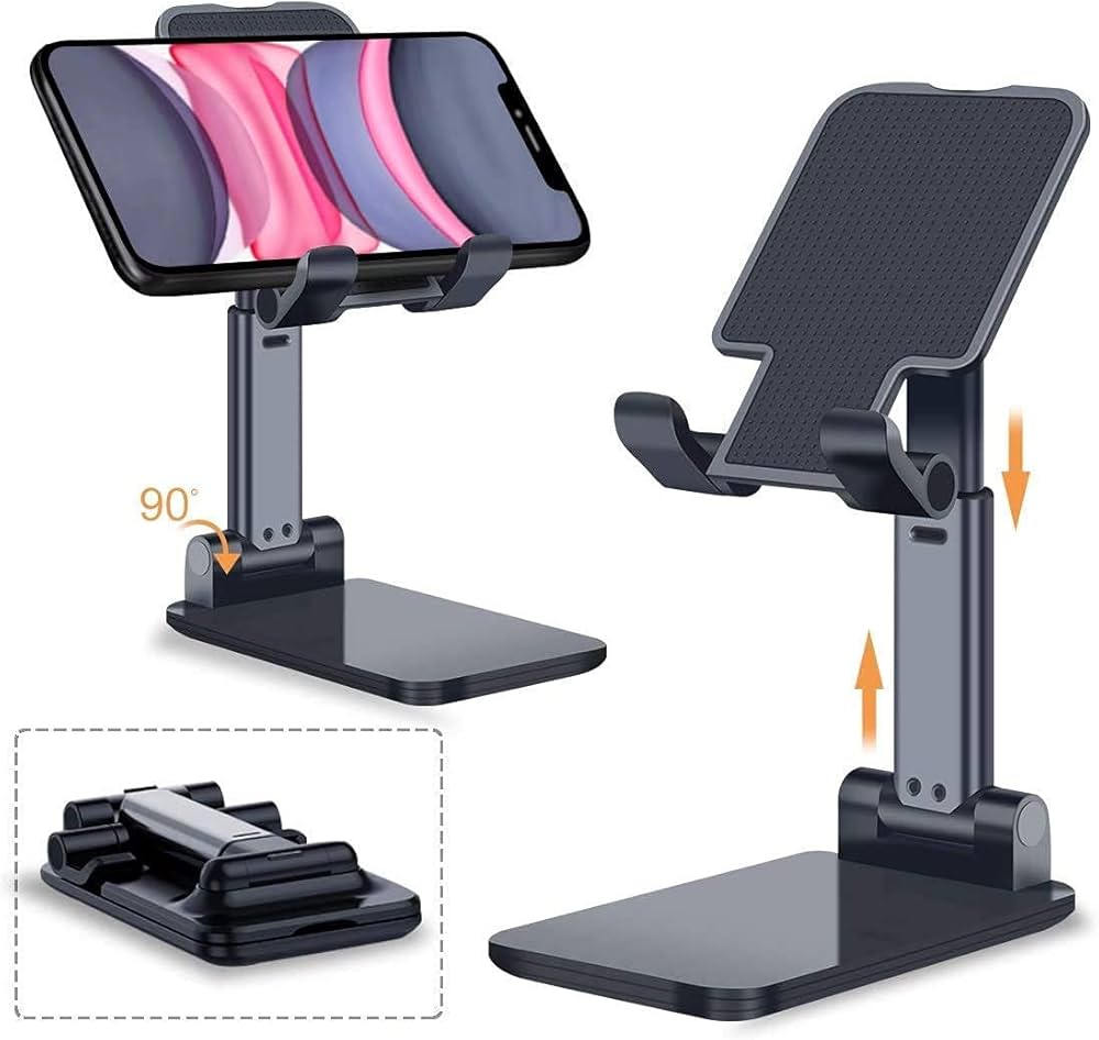 Foldable Desktop Mobile Phone Stand Bracket Holder / Mobile Phone Stand Mount Universal Adjustable Desktop Smart Phone Tablet Holder Bracket