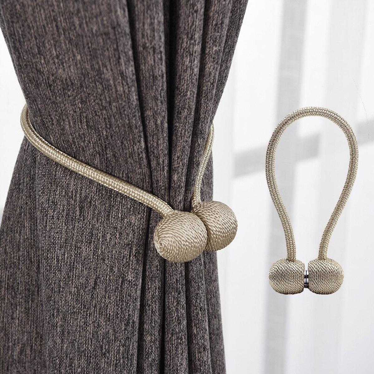 High Quality Magnetic Curtain Buckle Curtain Clip Holder Tieback Rope Buckle Strap Curtain Decorative Accessories Home Decor