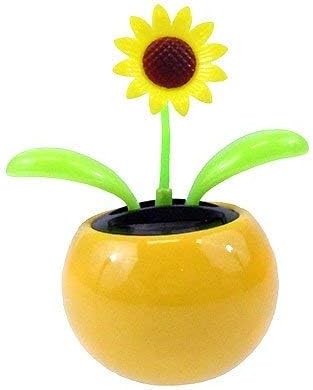 1PC MOVING DANCING SWING FLIP FLAP SOLAR TOY POWER SUNFLOWER APPLE CAR GADGETS GIFT HOME TOYS