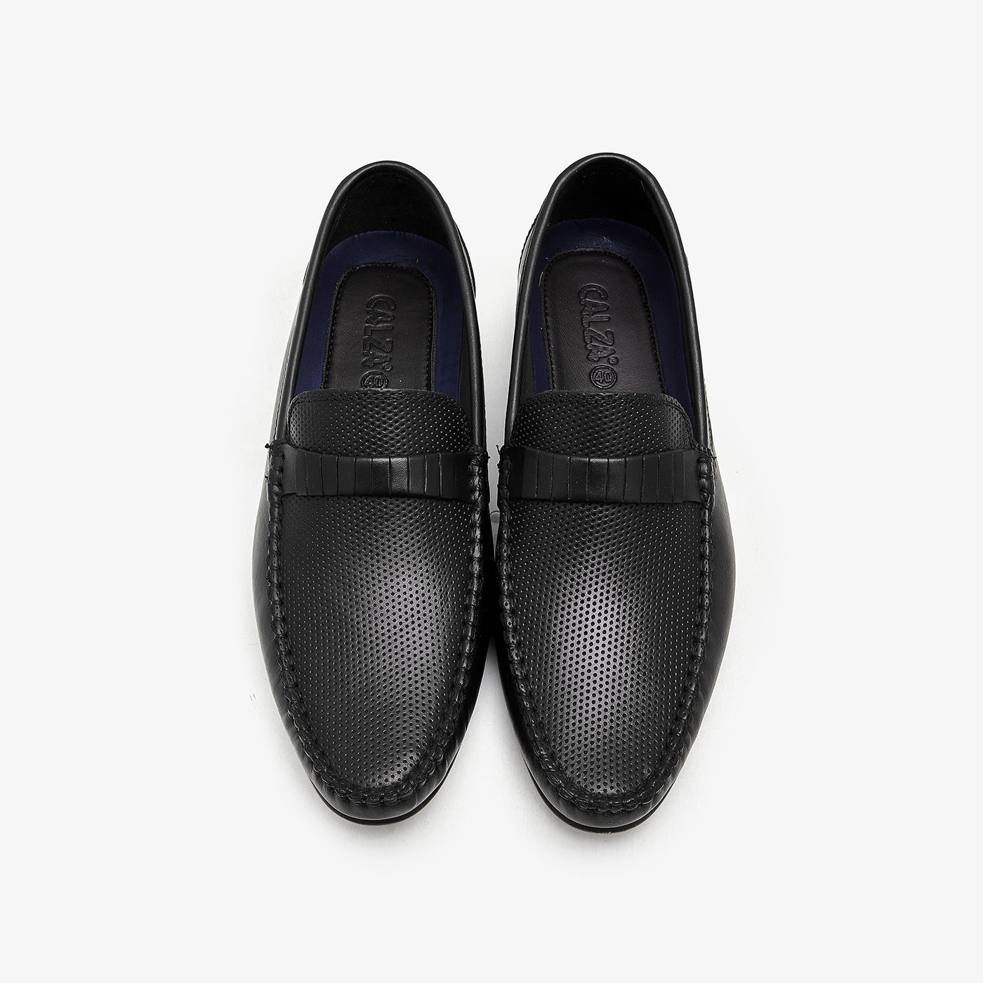 Calza Men's Textured Leather Loafers For Men / Loafer For Men / Casual Shoes For Men - Shoes For Men