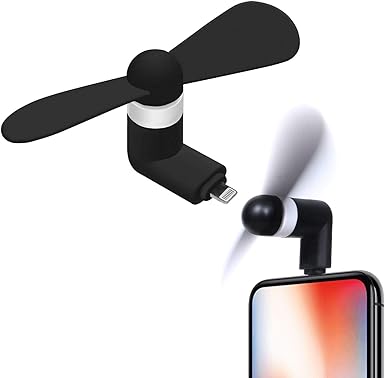 Mobile Phones Mini Electric Fan, Cooler for Android Mobile/PC/Laptop and Power Bank Multicolor