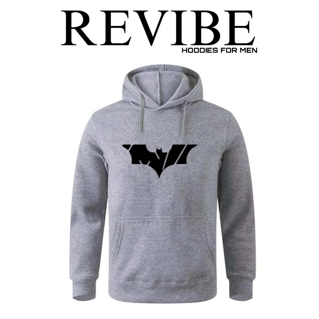 REVIBE - White Batman Printed Hoodies For Men