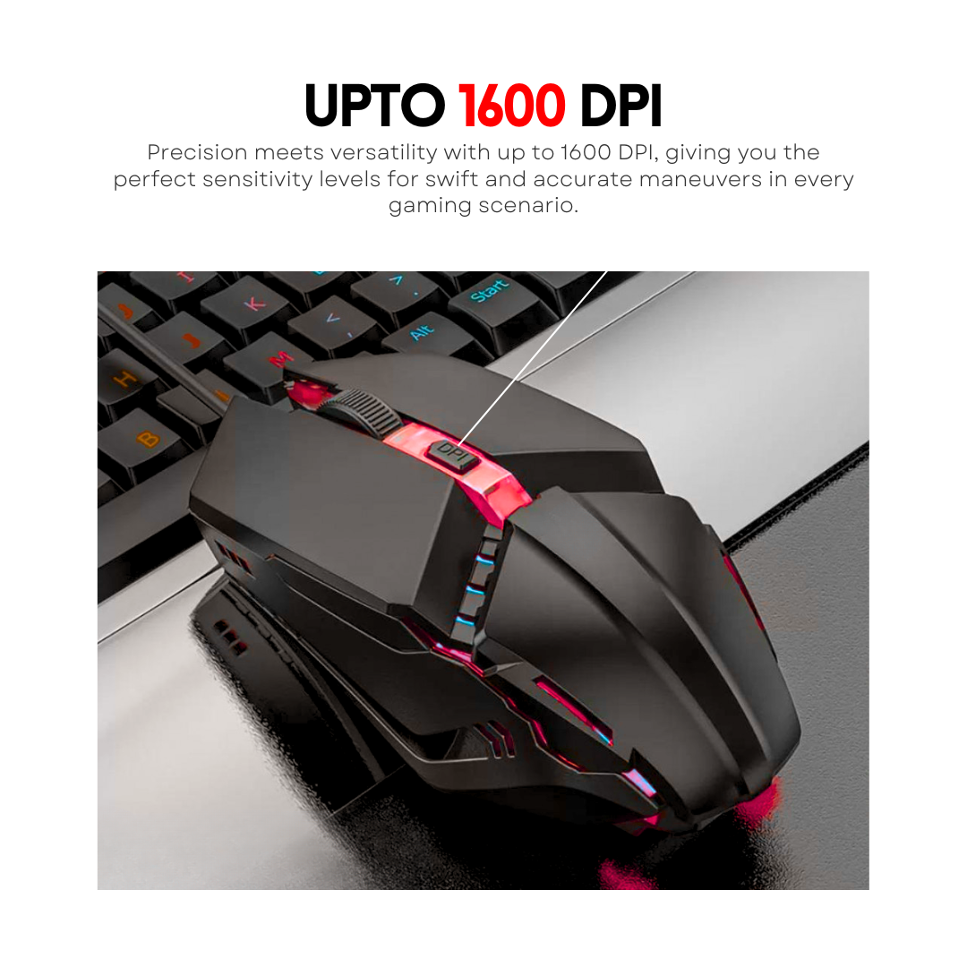 FunBug 7 Light Breathing Gaming Mouse RGB Cheap with FREE Mouse Pad