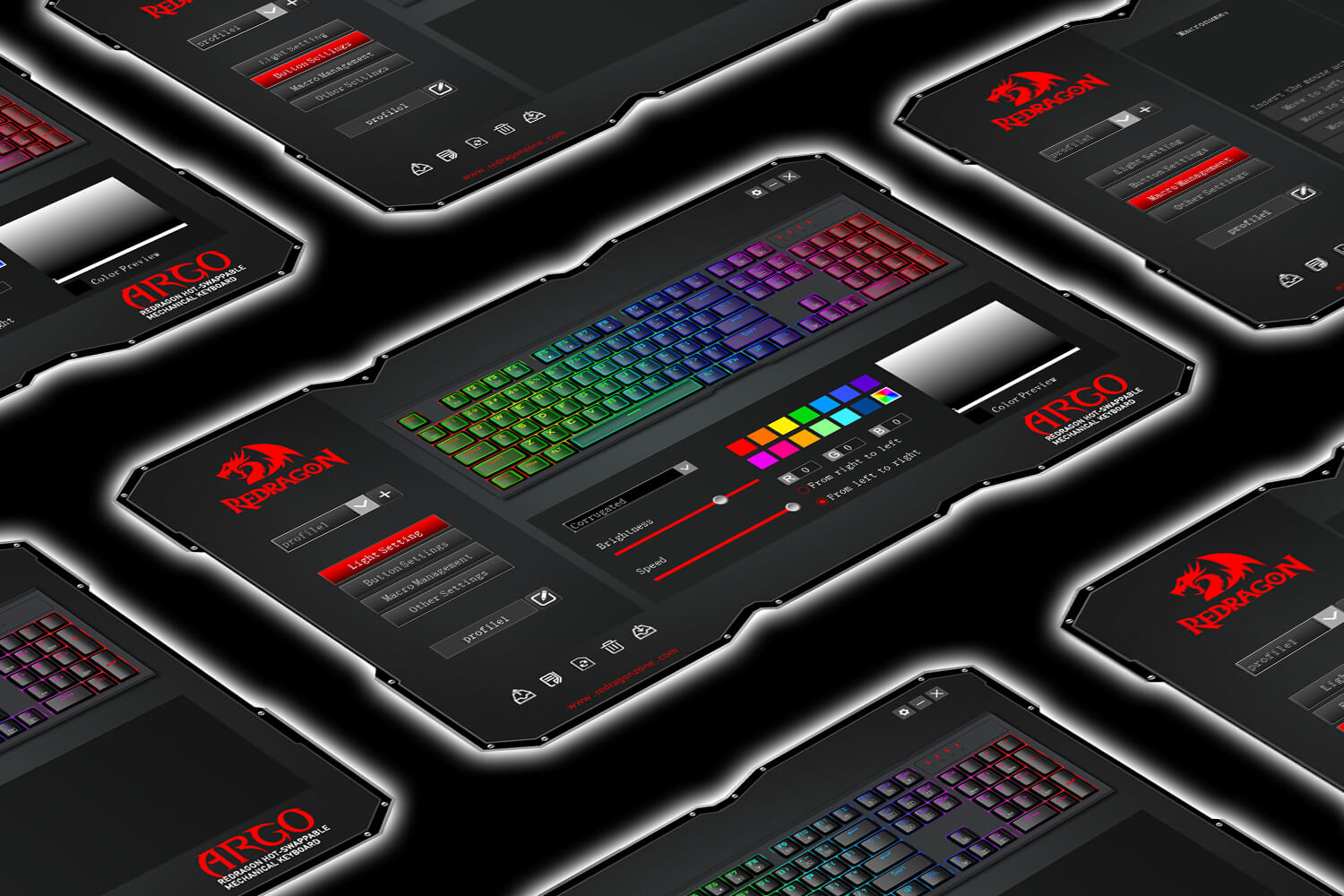 Redragon K670 ARGO Wired Mechanical Gaming Keyboard with Side RGB Panel Red Silent Switches Hot Swappable 19 19cc3e7e66b9893ede396fd6286b6ef8