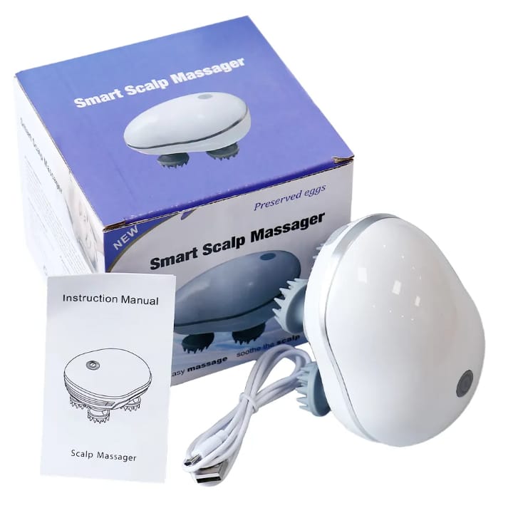 Electric Scalp Massager for Hair Growth | Wireless  Rechargeable Multi-Speed Head Massager | Smart Scalp  Massage Device for Men & Women Pakistan
