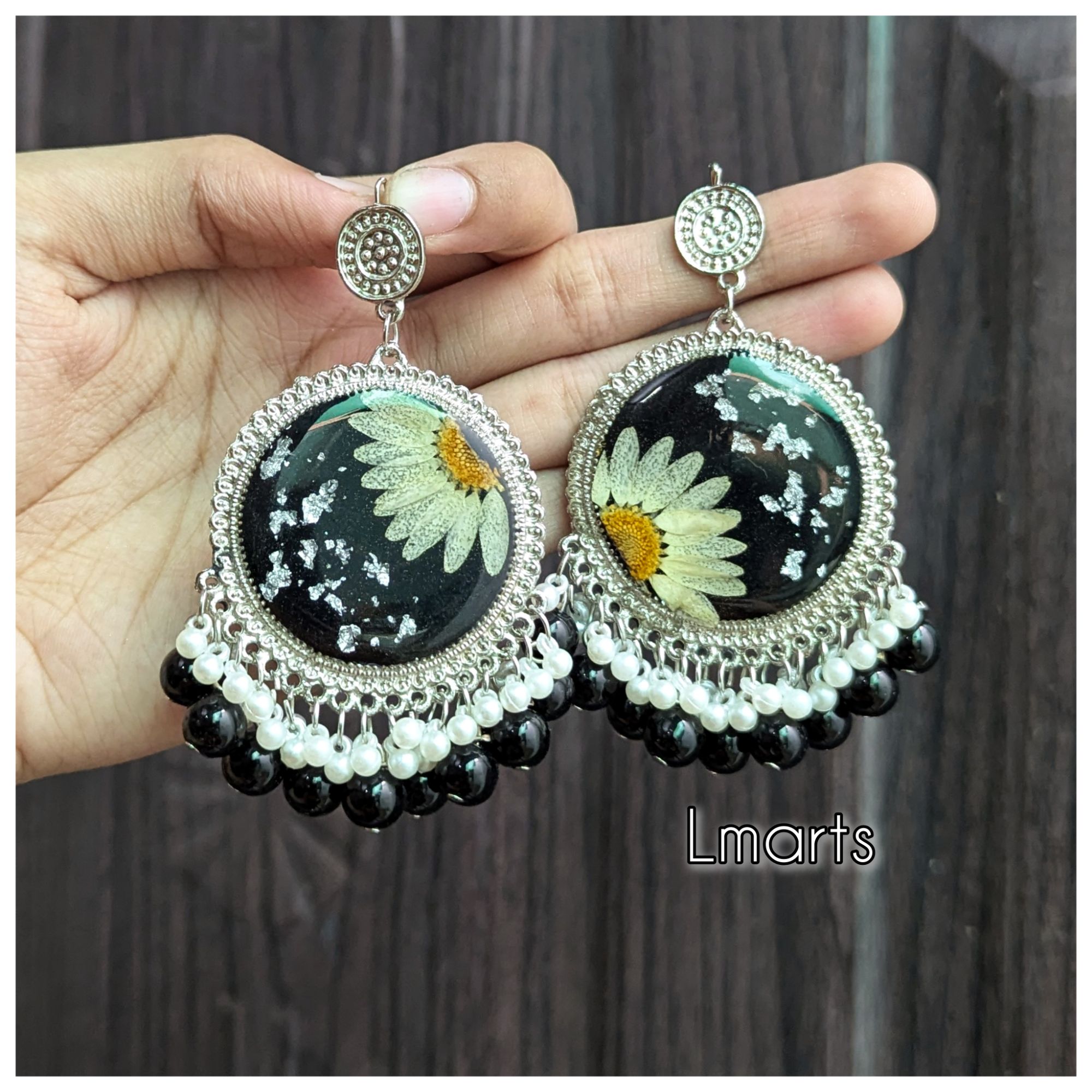 Unique style jhumky/Earnings For Girls/Women - Trendy Earnings For Eid - Real flowers Preserved Jhumky