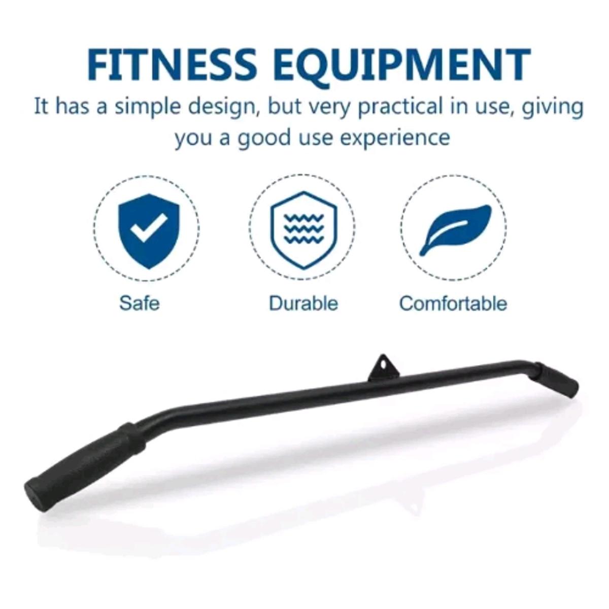 1pc Biceps Triceps Grip Pully Cable Handle Bar Pully Cable Machine Attachments Bar Handle for Home Woman Gym Man(AMBALA FITNESS)
