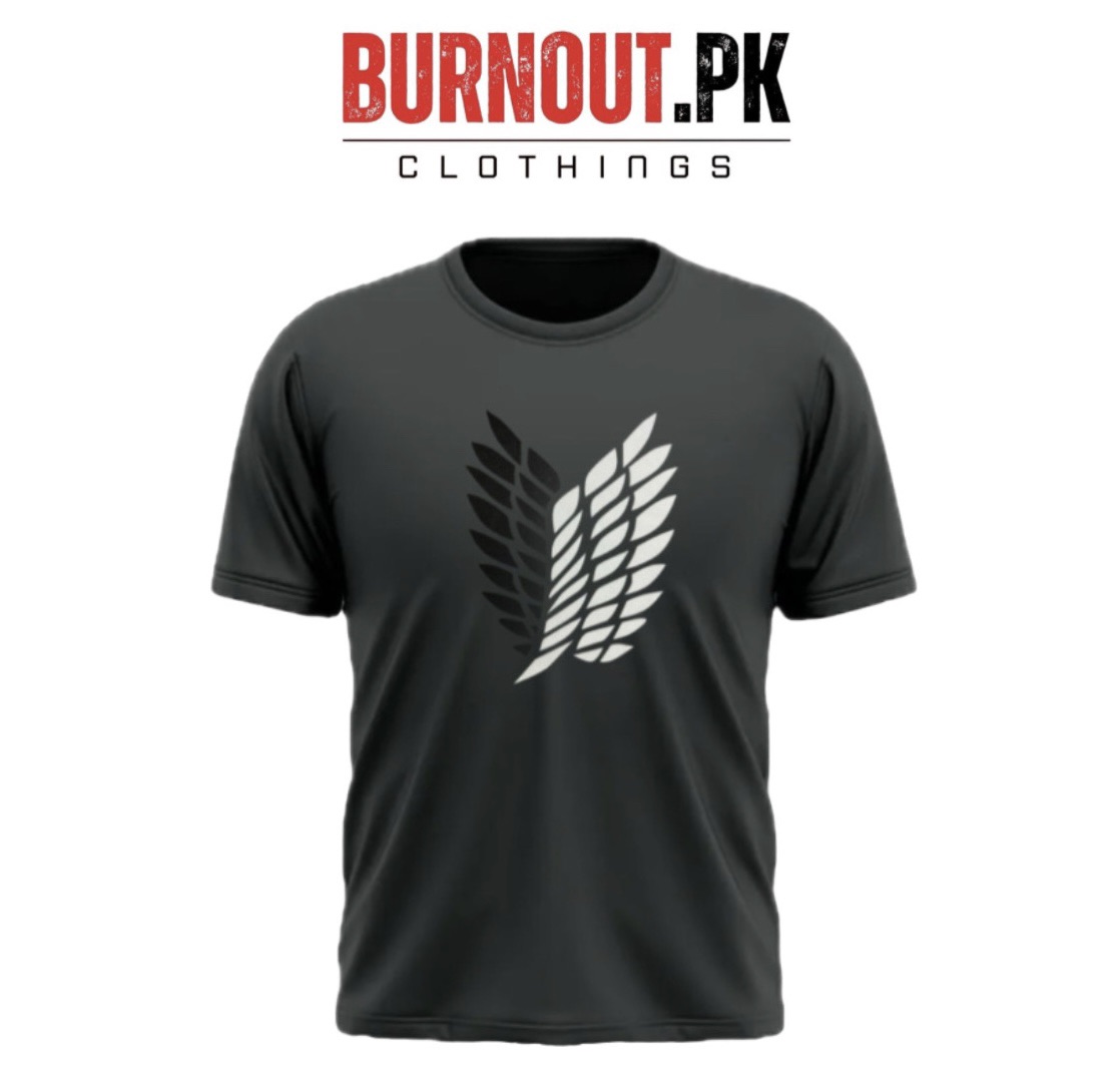 BURNOUT.PK NEW TRENDY SUMMER COLLECTION WINGS PRINTED TSHIRTS FOR MENS AND WOMENS