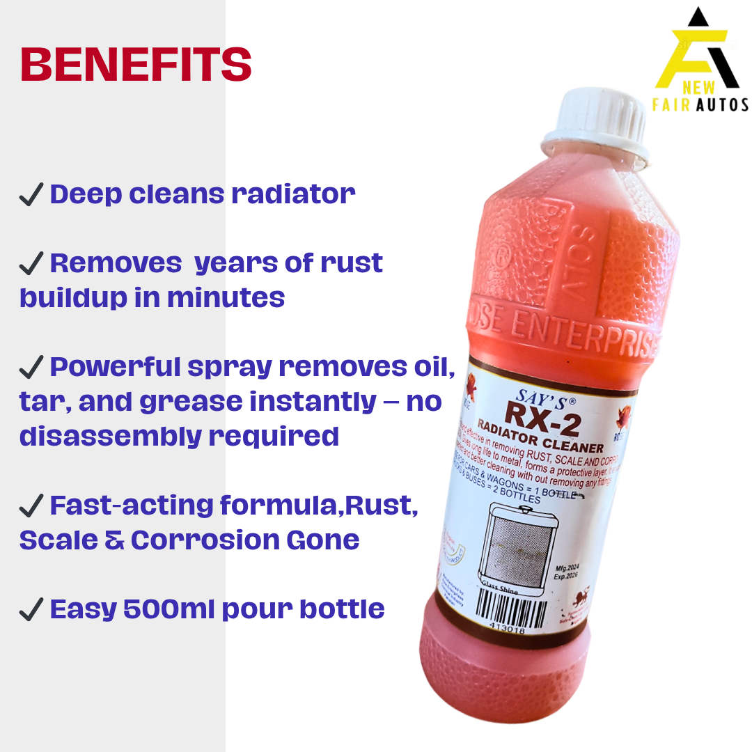 Say's RX-2 Radiator Cleaner | Rust & Scale Remover | Coolant System ...