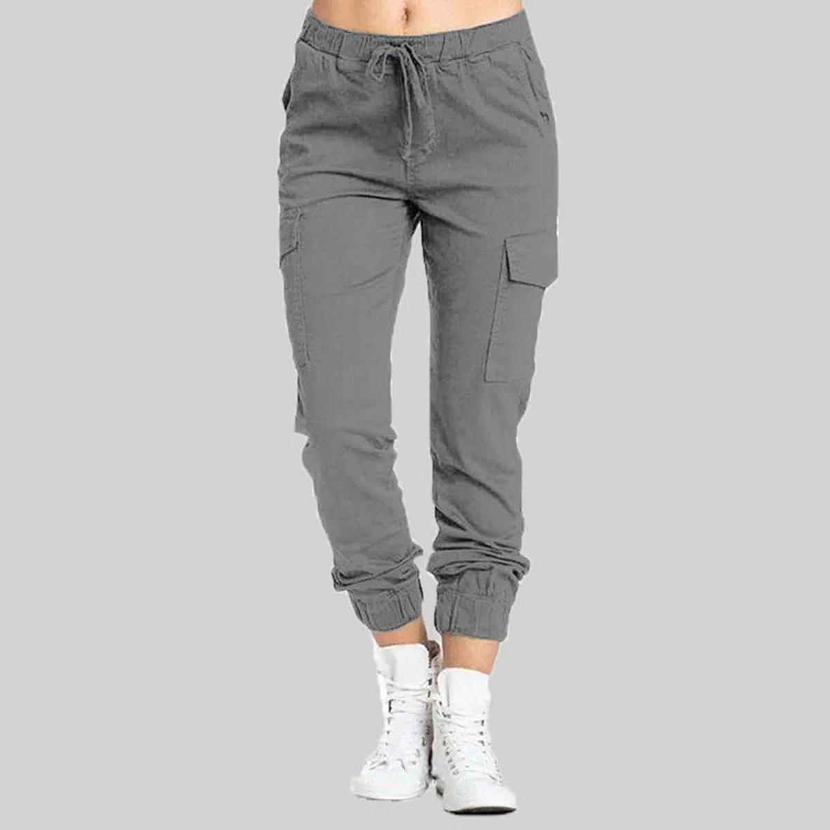 6 Pocket Cargo Trouser for Women and Girls Soft Cotton Slim Fit