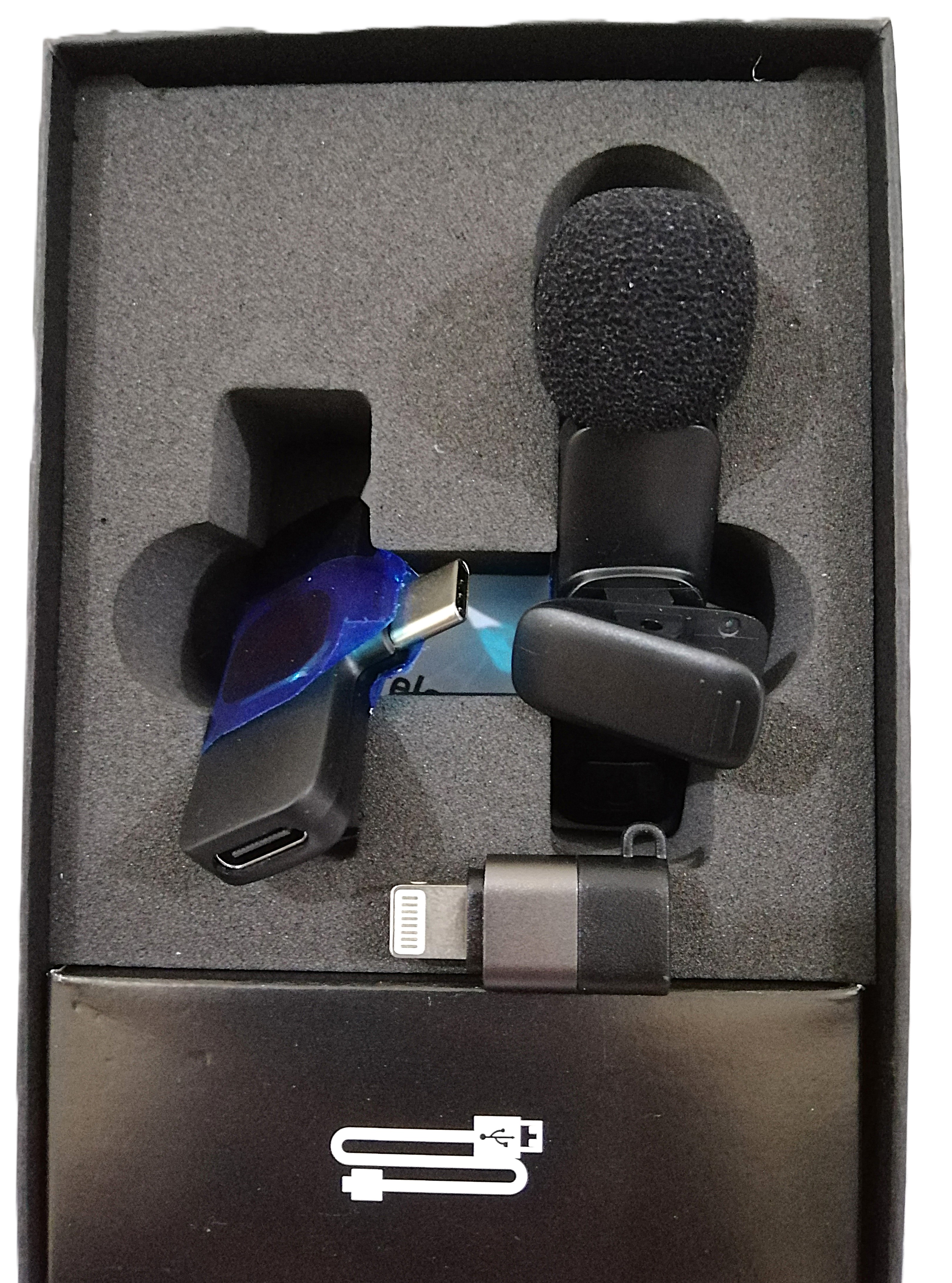 K9 Wireless Microphone - Wireless Mic for Mobile Phones, Laptops, Tablets, Android, Type-C Devices & Other Compatible devices - Lavalier Wireless Microphone - K-9 Collar Wireless Microphone