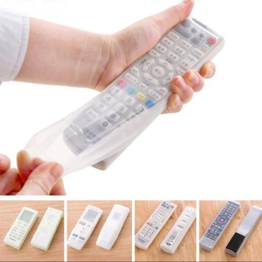 Silicone TV Remote Control Cover Rabbit Air Condition Control Protection Pouch Waterproof Fluorescence Dust Remote Control Cover(Small) rabbit remote control case, silicone air conditioner remote cover, tv remote silicone sleeve,.( No Color Choice)