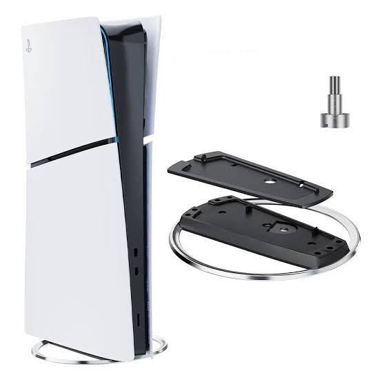 Vertical Stand For PS5 Slim And  PS5 Pro Console Holder Base Accessories - Black