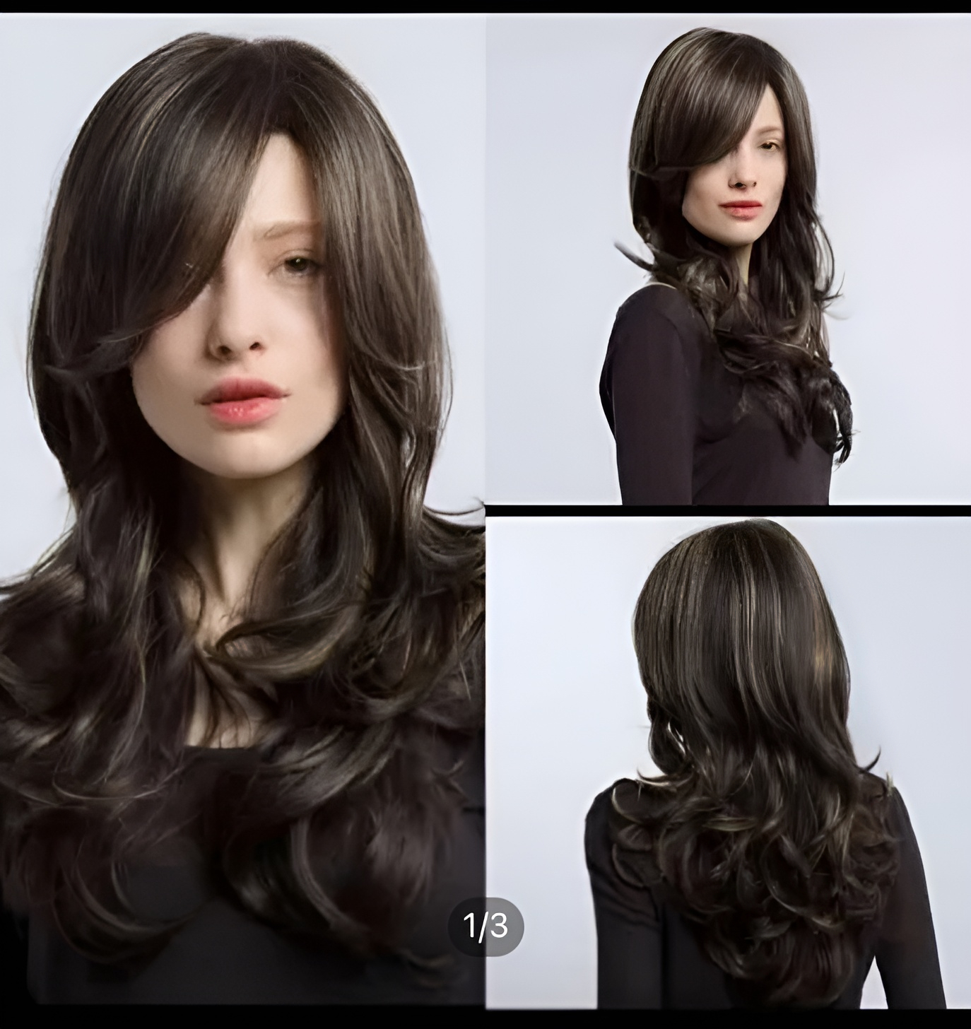 Full head puff style Hair wig&extension for Ladies - Natural Hair colour
