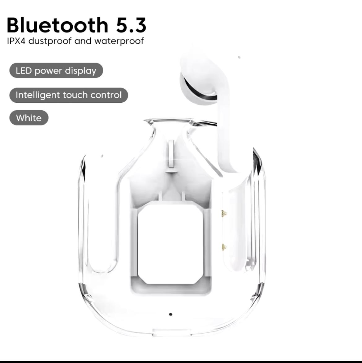 Air31 TWS (True Wireless Stereo) Bluetooth Earphones Headset With HiFi Stereo Sound & Touch Control System (Connected With All Bluetooth Devices).