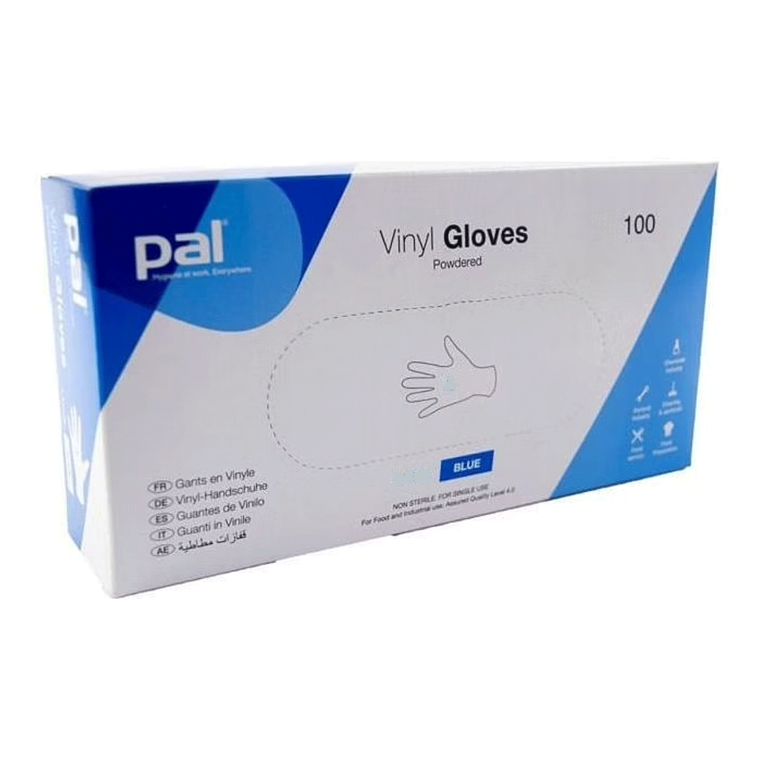 Pal Vinyl Gloves Powder Free - Blue