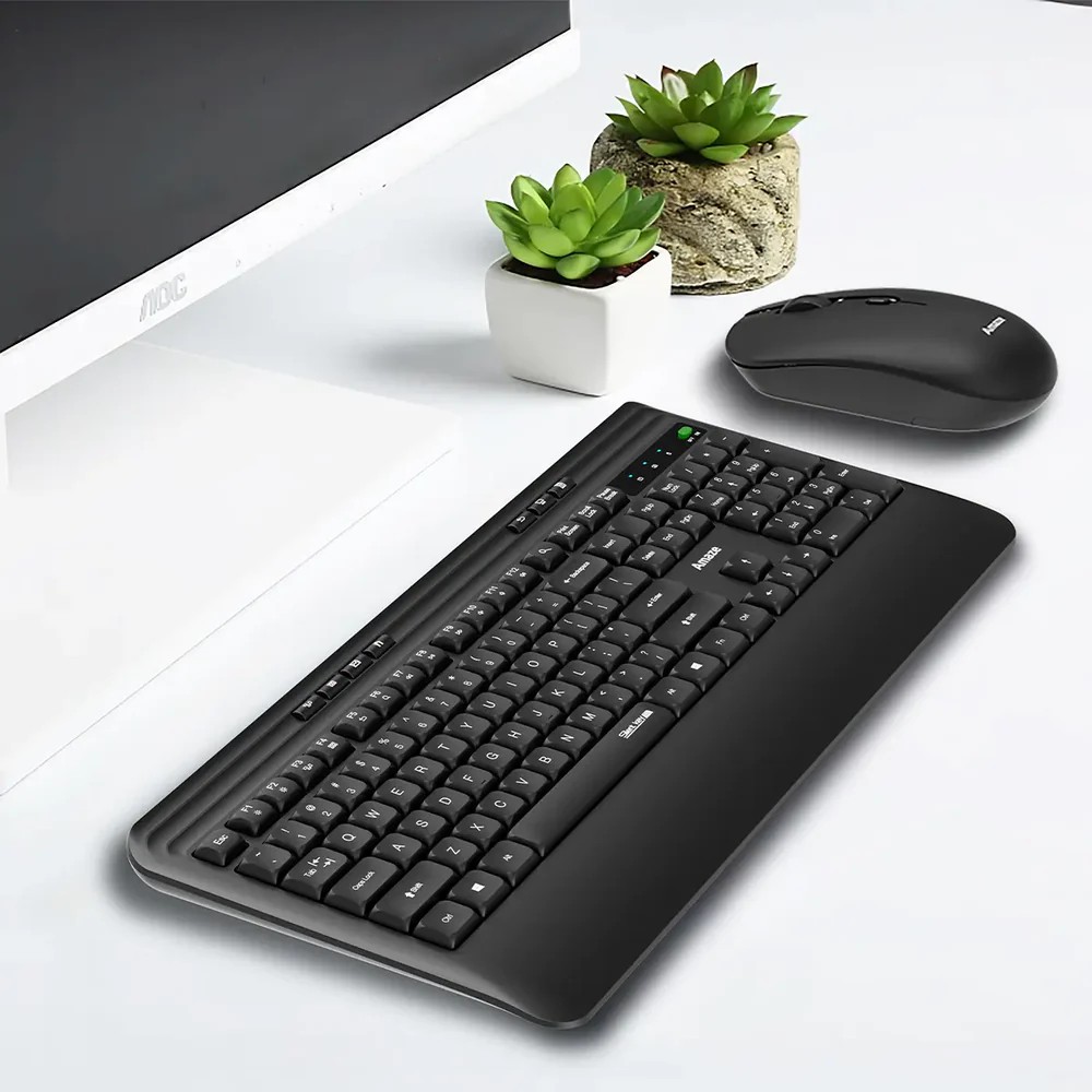 Amaze A744 Probus Comfort Silent Wireless Keyboard & Mouse Combo with Palm Rest Ergonomic Design for Home and Office 12 1a2d5153616b6b7c90f4eecd329ecc44