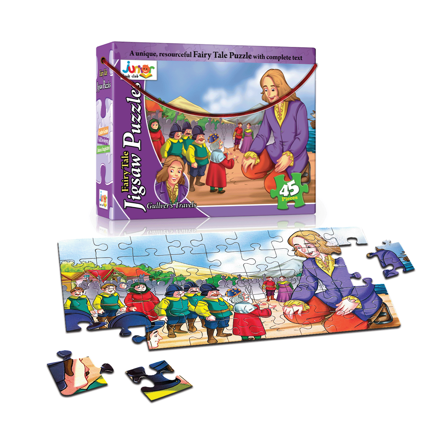 GULLIVER's TRAVEL Fairy Tale Jigsaw Puzzle Box    Learning Activity