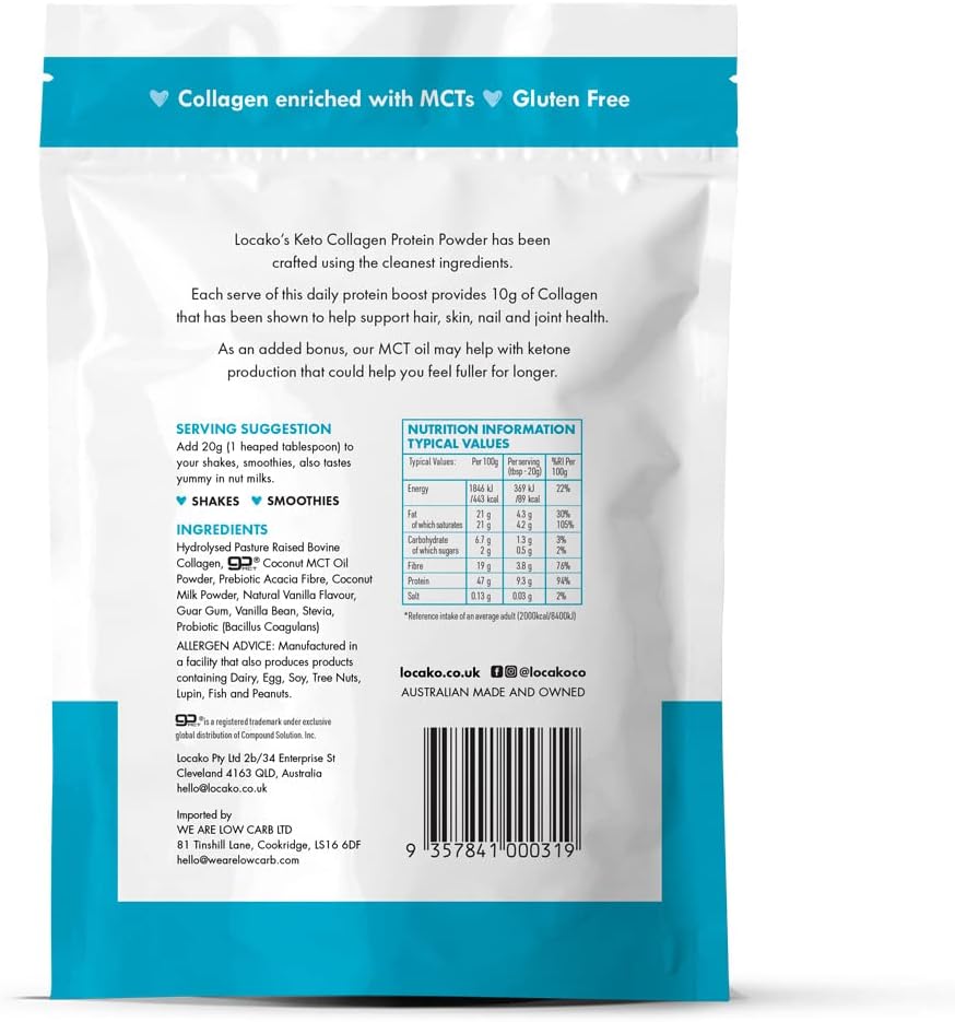 Locako Keto Collagen Vanilla Protein Powder 300gm