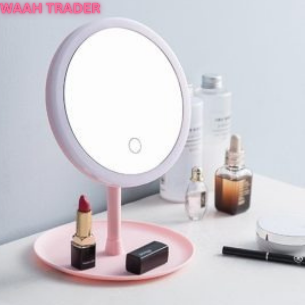 Makeup Mirror Stand Portable LED Makeup Mirror With Stand Touch