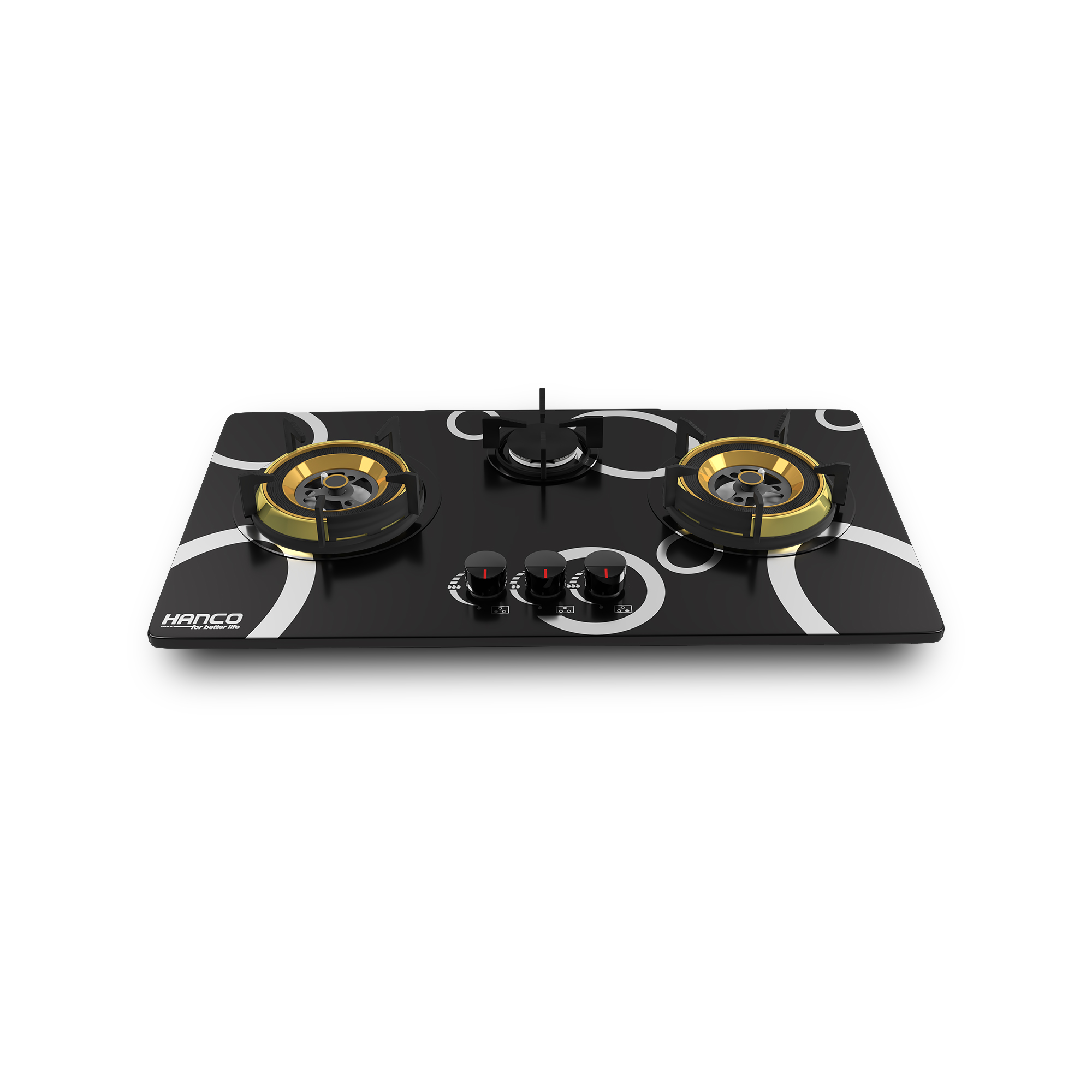 Hanco Stainless Steel Hob With Brass Burners (model 204) - Auto Ignition Stove - Gas Type Ng And Lpg