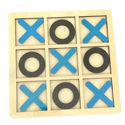 Tic Tac Toe Game Classic Mind Games for Kids Wooden