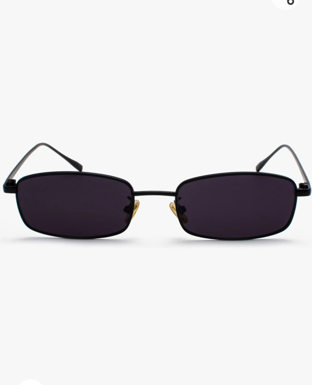 New fashion trend vintage rectangular small sunglasses black for man and woman