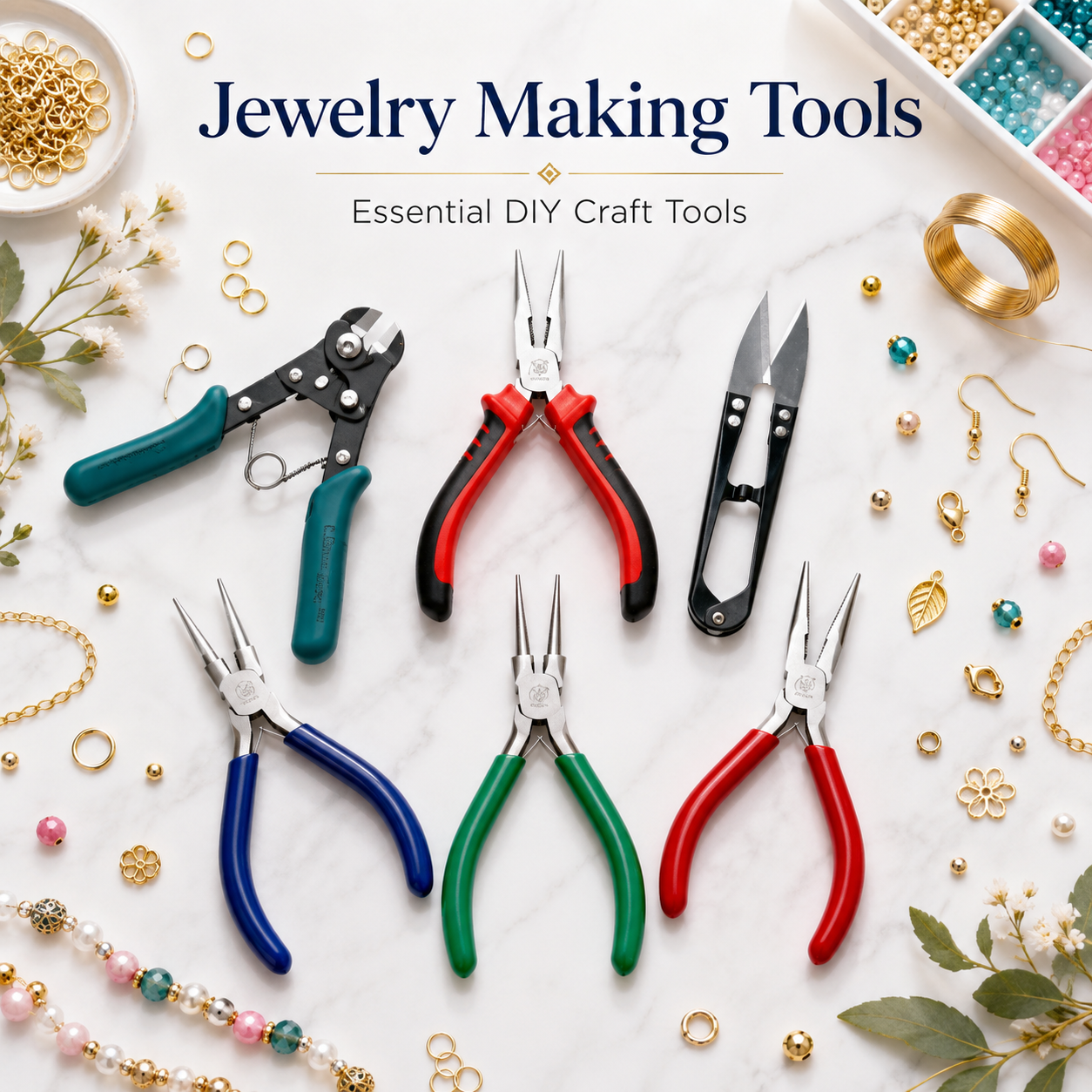 Jewelry Making Tools Pliers Cutter Nose Plier Chain Plier Side Cutter Bracelet Making General Crafts Tools Jewellery Tools & Equipments Arts & Crafts Tools Cutter Select Items Beading Tools Diy Arts & Craft Tools for Bracelet making b SAMS Arts & Crafts