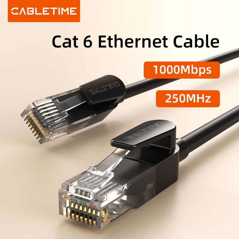 CABLETIME CAT6 RJ45 Gigabit LAN Ethernet Network UTP Cable High Speed Internet Cable 1m To 40m