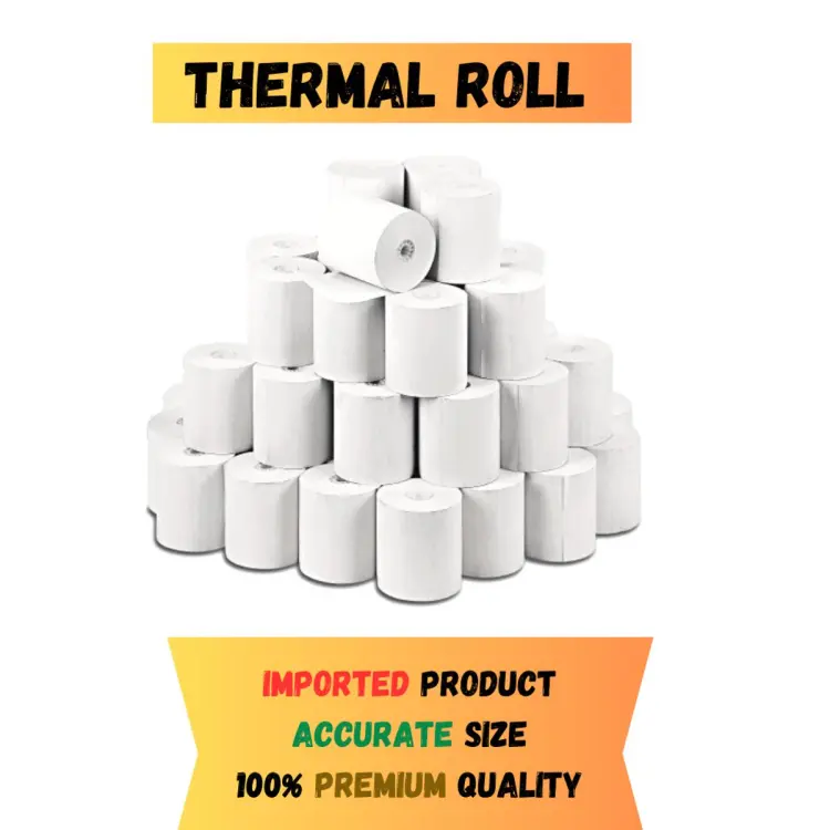 Thermal printer roll 79mm 40m thermal paper POS 3 inch All Packs Octagon  Traders - 100% Top Quality