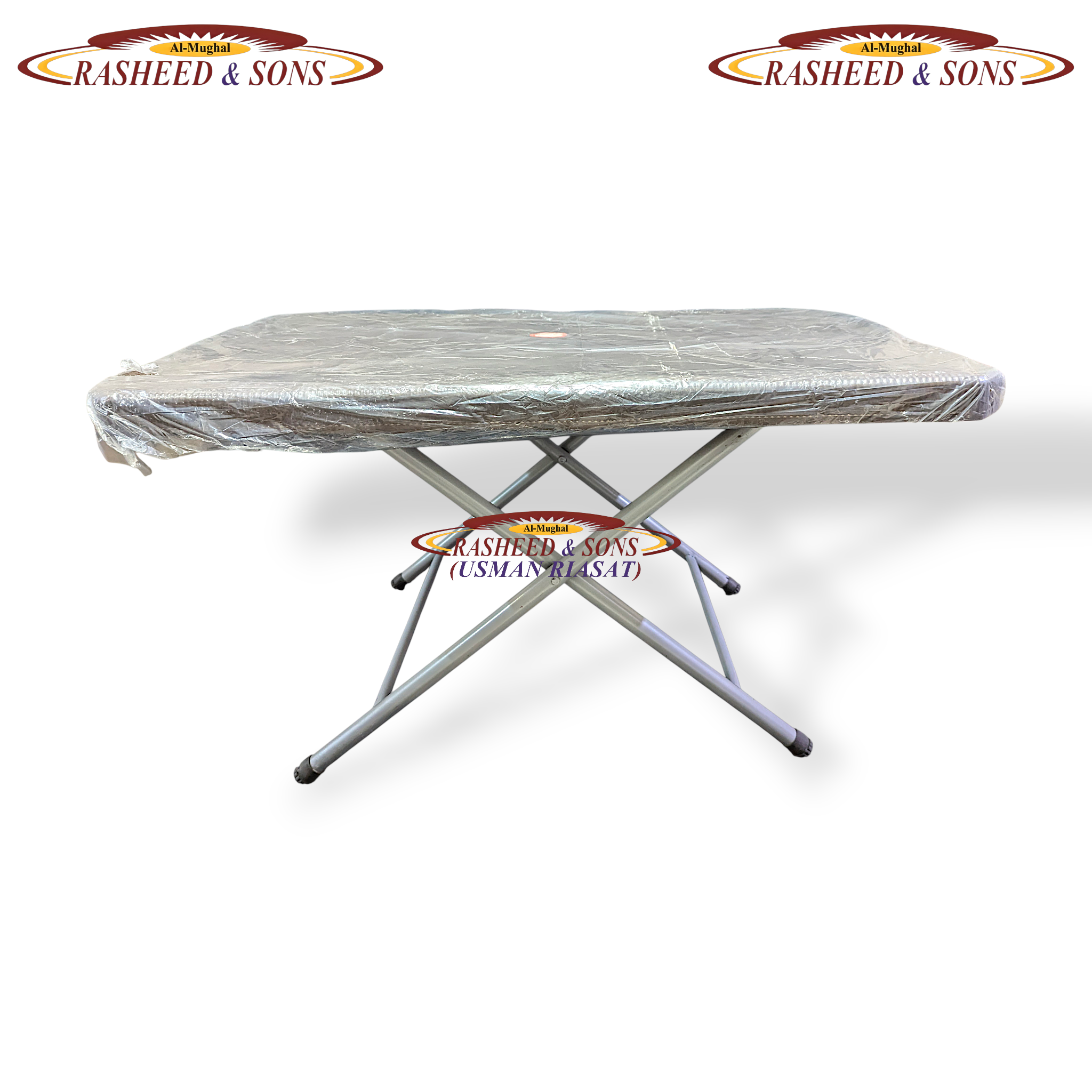 Plastic Folding Table – Heavy Duty Portable Multipurpose Table –Brown Dark Chocolate Foldable Modern Folding Table |Cofee Table | Computer Table | For Kitchen, Living Room and Bed Room  | Folding Table Dining Table and Study Table plastic Top metal Frame