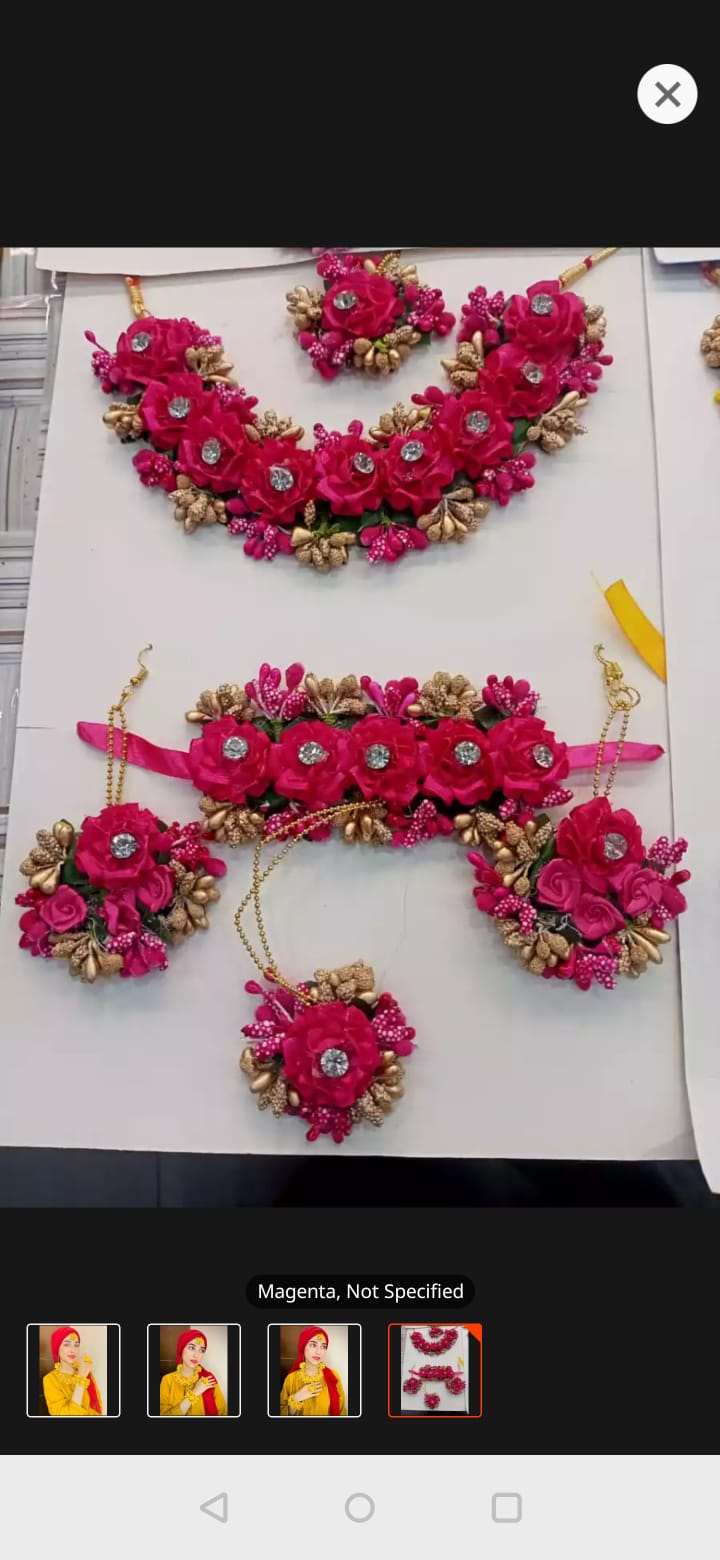 Bridal jewellery set, Bridal jewellery set, Bridal jewellery set Mehndi, Bridal Jewellery set for girls, Floral Jewellery for Mehndi , mayon flower jewelry , Mehndi accessories, Mehndi Jewellery set for girls for Bridal